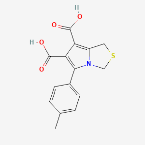 5-(4-methylphenyl)-1H-pyrrolo[1,2-c][1,3]thiazole-6,7-dicarboxylic acid