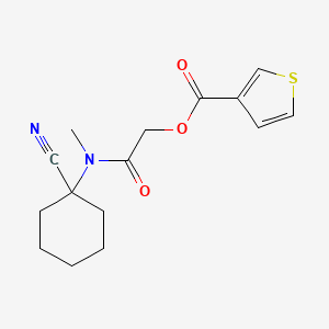 [(1-Cyanocyclohexyl)(methyl)carbamoyl]methyl thiophene-3-carboxylate