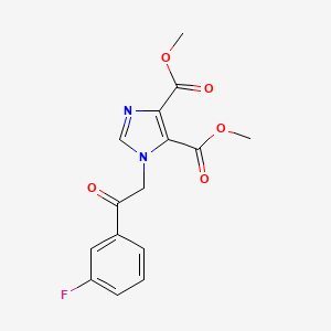 dimethyl 1-[2-(3-fluorophenyl)-2-oxoethyl]-1H-imidazole-4,5-dicarboxylate