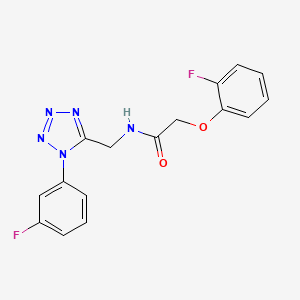 2-(2-fluorophenoxy)-N-((1-(3-fluorophenyl)-1H-tetrazol-5-yl)methyl)acetamide