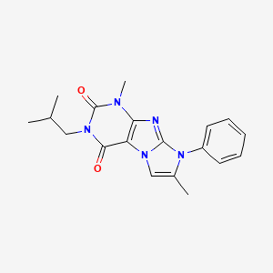 3-isobutyl-1,7-dimethyl-8-phenyl-1H-imidazo[2,1-f]purine-2,4(3H,8H)-dione