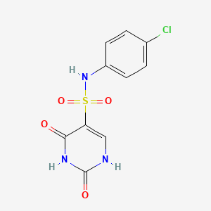 N-(4-chlorophenyl)-2-hydroxy-6-oxo-1,6-dihydropyrimidine-5-sulfonamide