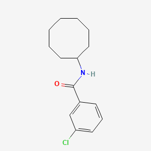 molecular formula C15H20ClNO B2674062 3-chloro-N-cyclooctylbenzamide CAS No. 339018-59-6
