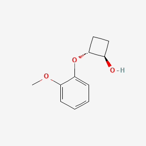 (1R,2R)-2-(2-methoxyphenoxy)cyclobutan-1-ol