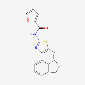 molecular formula C18H12N2O2S B2674103 N-(4,5-dihydroacenaphtho[5,4-d]thiazol-8-yl)furan-2-carboxamide CAS No. 477325-89-6