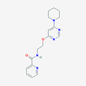N-(2-((6-(piperidin-1-yl)pyrimidin-4-yl)oxy)ethyl)picolinamide
