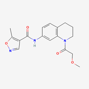 N-(1-(2-methoxyacetyl)-1,2,3,4-tetrahydroquinolin-7-yl)-5-methylisoxazole-4-carboxamide