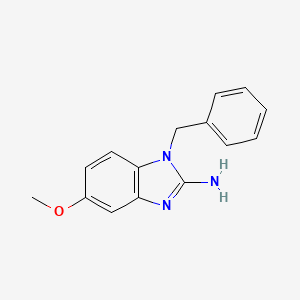 molecular formula C15H15N3O B2674153 1-Benzyl-5-methoxybenzimidazol-2-amine CAS No. 33235-34-6