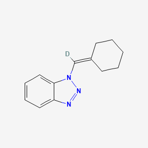 molecular formula C13H15N3 B2674169 1-[Cyclohexylidene((2)H)methyl]-1H-1,2,3-benzotriazole CAS No. 131164-45-9
