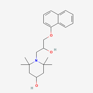 B2674170 1-(2-Hydroxy-3-(naphthalen-1-yloxy)propyl)-2,2,6,6-tetramethylpiperidin-4-ol CAS No. 1021209-14-2