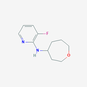 molecular formula C11H15FN2O B2674176 3-fluoro-N-(oxepan-4-yl)pyridin-2-amine CAS No. 1872485-83-0