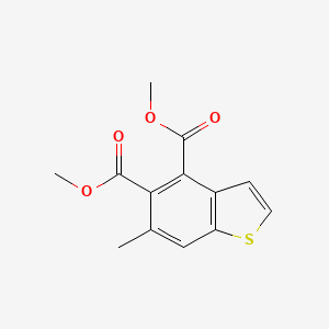molecular formula C13H12O4S B2674182 4,5-dimethyl6-methyl-1-benzothiophene-4,5-dicarboxylate CAS No. 2490403-97-7