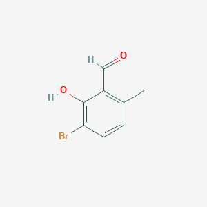 molecular formula C8H7BrO2 B2674246 3-Bromo-2-hydroxy-6-methylbenzaldehyde CAS No. 160561-95-5