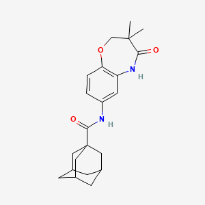 molecular formula C22H28N2O3 B2674248 N-(3,3-dimethyl-4-oxo-2,3,4,5-tetrahydro-1,5-benzoxazepin-7-yl)adamantane-1-carboxamide CAS No. 921523-36-6