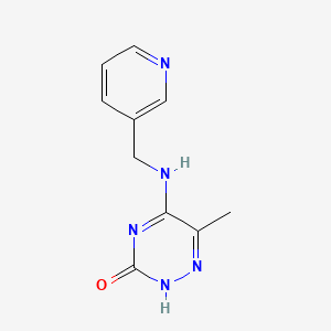 6-methyl-5-(pyridin-3-ylmethylamino)-2H-1,2,4-triazin-3-one