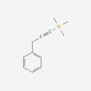molecular formula C12H16Si B2674340 Silane, trimethyl(3-phenyl-1-propynyl)- CAS No. 31683-47-3