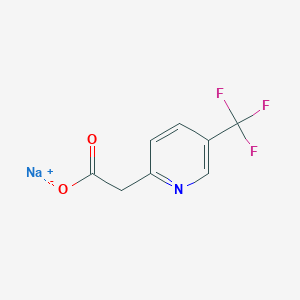 molecular formula C8H5F3NNaO2 B2674343 Sodium 2-(5-(trifluoromethyl)pyridin-2-yl)acetate CAS No. 1956366-39-4