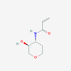 molecular formula C8H13NO3 B2674349 N-[(3S,4R)-3-Hydroxyoxan-4-yl]prop-2-enamide CAS No. 2305483-51-4