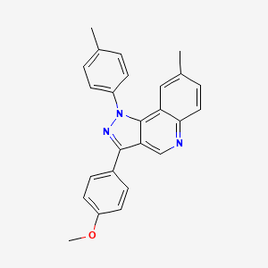 3-(4-methoxyphenyl)-8-methyl-1-(4-methylphenyl)-1H-pyrazolo[4,3-c]quinoline