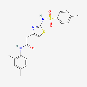 N-(2,4-dimethylphenyl)-2-(2-{[(4-methylphenyl)sulfonyl]amino}-1,3-thiazol-4-yl)acetamide
