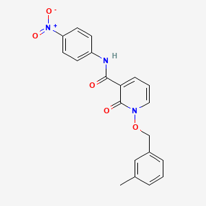1-((3-methylbenzyl)oxy)-N-(4-nitrophenyl)-2-oxo-1,2-dihydropyridine-3-carboxamide