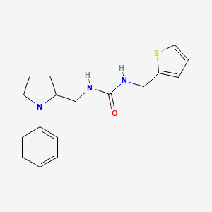 1-((1-Phenylpyrrolidin-2-yl)methyl)-3-(thiophen-2-ylmethyl)urea