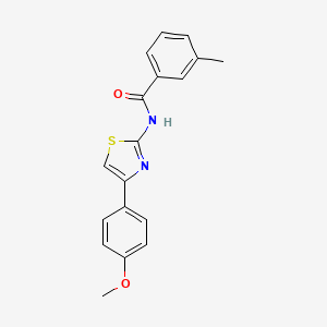 molecular formula C18H16N2O2S B2674412 N-[4-(4-methoxyphenyl)-1,3-thiazol-2-yl]-3-methylbenzamide CAS No. 313405-23-1