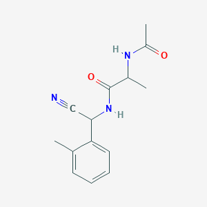 2-Acetamido-N-[cyano-(2-methylphenyl)methyl]propanamide