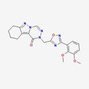 2-((3-(2,3-dimethoxyphenyl)-1,2,4-oxadiazol-5-yl)methyl)-7,8,9,10-tetrahydro-[1,2,4]triazino[4,5-b]indazol-1(2H)-one