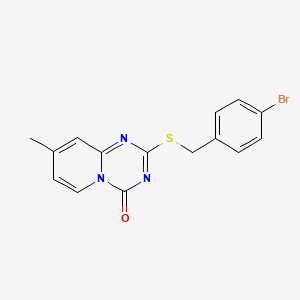 2-[(4-Bromophenyl)methylsulfanyl]-8-methylpyrido[1,2-a][1,3,5]triazin-4-one