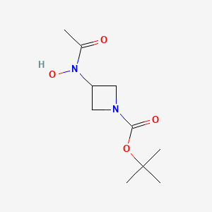 molecular formula C10H18N2O4 B2674431 tert-butyl 3-(N-hydroxyacetamido)azetidine-1-carboxylate CAS No. 2375260-94-7