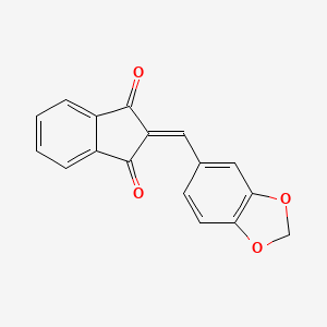 2-(1,3-benzodioxol-5-ylmethylene)-1H-indene-1,3(2H)-dione