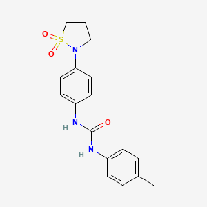 1-(4-(1,1-Dioxidoisothiazolidin-2-yl)phenyl)-3-(p-tolyl)urea