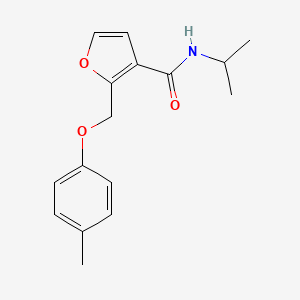 molecular formula C16H19NO3 B2674451 N-isopropyl-2-((p-tolyloxy)methyl)furan-3-carboxamide CAS No. 878716-52-0