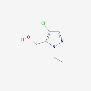 molecular formula C6H9ClN2O B2674455 (4-chloro-1-ethyl-1H-pyrazol-5-yl)methanol CAS No. 1310379-48-6