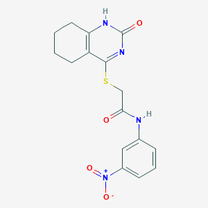 B2674534 N-(3-nitrophenyl)-2-[(2-oxo-5,6,7,8-tetrahydro-1H-quinazolin-4-yl)sulfanyl]acetamide CAS No. 946324-49-8