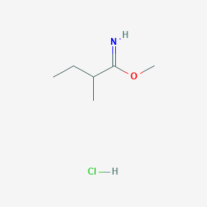 molecular formula C6H14ClNO B2674536 methyl 2-methylbutanimidate hydrochloride CAS No. 2503209-42-3