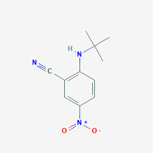molecular formula C11H13N3O2 B2674608 2-(Tert-butylamino)-5-nitrobenzonitrile CAS No. 945299-05-8