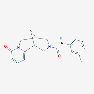 B2674615 8-oxo-N-(m-tolyl)-4,5,6,8-tetrahydro-1H-1,5-methanopyrido[1,2-a][1,5]diazocine-3(2H)-carboxamide CAS No. 398995-92-1