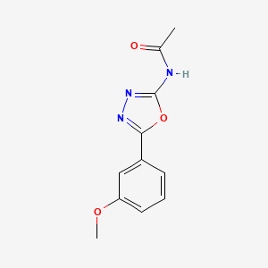 N-(5-(3-methoxyphenyl)-1,3,4-oxadiazol-2-yl)acetamide