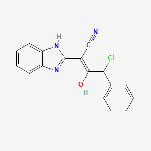4-Chloro-2-(1,3-dihydro-2h-benzo[d]imidazol-2-ylidene)-3-oxo-4-phenylbutanenitrile