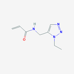 molecular formula C8H12N4O B2674630 N-[(3-Ethyltriazol-4-yl)methyl]prop-2-enamide CAS No. 2189893-38-5