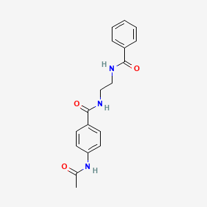4-acetamido-N-(2-benzamidoethyl)benzamide