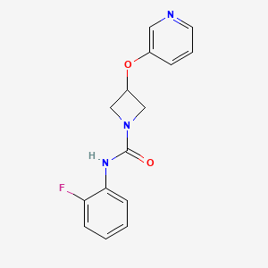 N-(2-fluorophenyl)-3-(pyridin-3-yloxy)azetidine-1-carboxamide