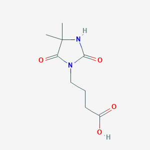 molecular formula C9H14N2O4 B2674669 4-(4,4-Dimethyl-2,5-dioxoimidazolidin-1-yl)butanoic acid CAS No. 852934-04-4