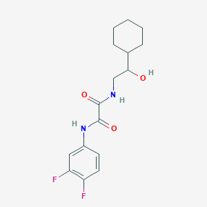 molecular formula C16H20F2N2O3 B2674752 N'-(2-cyclohexyl-2-hydroxyethyl)-N-(3,4-difluorophenyl)ethanediamide CAS No. 1351584-88-7
