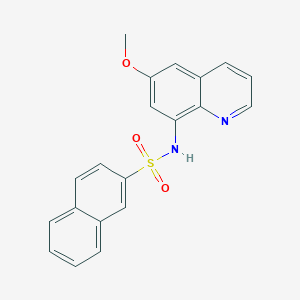 molecular formula C20H16N2O3S B2674827 N-(6-methoxyquinolin-8-yl)naphthalene-2-sulfonamide CAS No. 370074-49-0