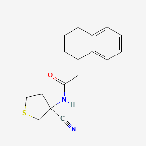 molecular formula C17H20N2OS B2674828 N-(3-cyanothiolan-3-yl)-2-(1,2,3,4-tetrahydronaphthalen-1-yl)acetamide CAS No. 1376373-92-0