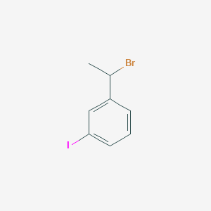 molecular formula C8H8BrI B2674853 1-(1-Bromoethyl)-3-iodobenzene CAS No. 2417497-89-1