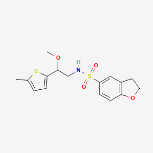 B2674902 N-(2-methoxy-2-(5-methylthiophen-2-yl)ethyl)-2,3-dihydrobenzofuran-5-sulfonamide CAS No. 1797876-18-6